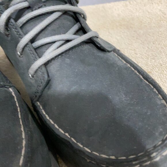 Chaco Black Leather Mid Boots Men’s 9.5 | Casual Outdoor Comfort Lace Up - Picture 3 of 9